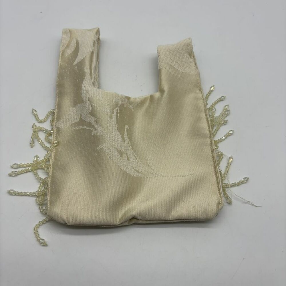 Unknown Handmade Knot-Handle Beaded Evening Bag